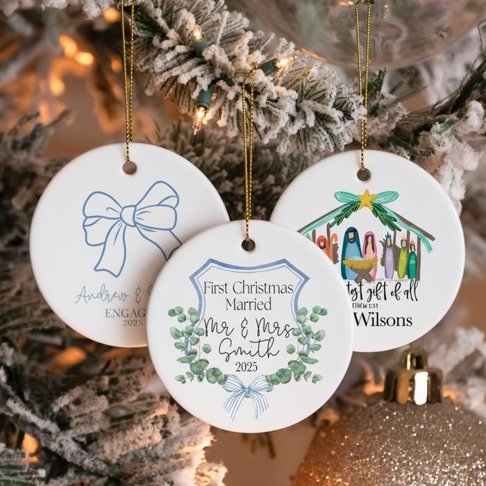 Personalized Ceramic Ornaments