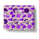 Purple 50x60 Personalized Cheerleader Blanket