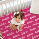  Custom Name Crib Sheet