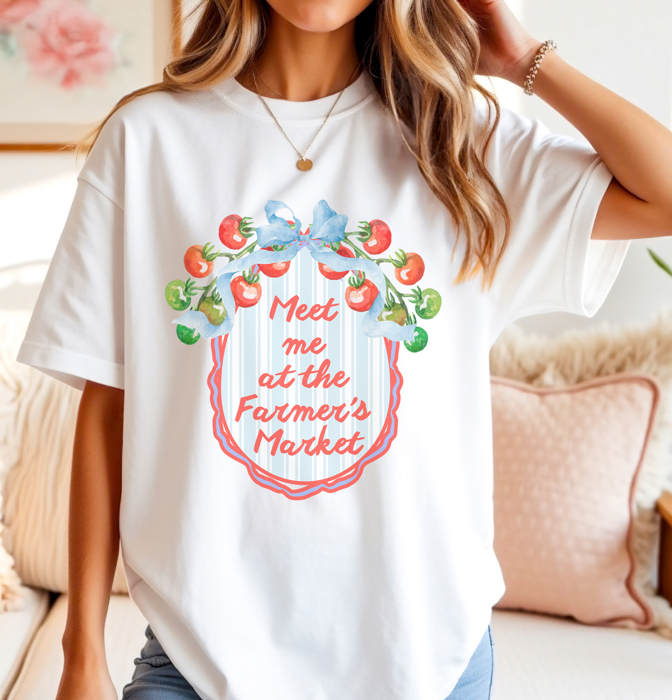 Meet Me at The Farmers Market Graphic Tee T-Shirt