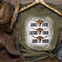 X-Small Heather Olive Whatever Lassos Your Longhorn Shirt, Wild West, Cowgirl Shirt, Boho Tee, Country Shirt, Longhorn Skull Western Shirt, Cowgirl Rodeo Shirts