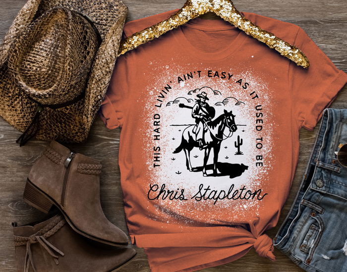 This World Ain't Living Like It Used to Be T-Shirt � Chris Stapleton Inspired Tee � Country Music Fan Shirt � Vintage Western Graphic Tee