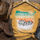  Country Music T-Shirt � Vintage Western Graphic Tee for Music Lovers � Unisex Distressed Country Shirt � Gift for Music Fans