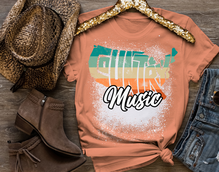 Country Music T-Shirt � Vintage Western Graphic Tee for Music Lovers � Unisex Distressed Country Shirt � Gift for Music Fans