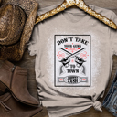  Johnny Cash "Don�t Take Your Guns to Town" T-Shirt � Vintage Western Graphic Tee � Country Music Shirt � Cowboy Music Fan Gift