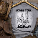 X-Small Storm Desert Honky Tonk Highway Graphic Tee, Vintage Retro Country Music Shirt, Unisex Western Band Concert Top, Cowboy Rodeo Festival Apparel,