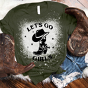 Small Military Green Let's Go Girls T-Shirt, Girls Trip Shirt, Let's Go Girls Graphic Shirt, Retro Graphic Shirt, Gifts for Her, Bachelorette Bridal Party Shirts