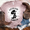 Small Orchid Let's Go Girls T-Shirt, Girls Trip Shirt, Let's Go Girls Graphic Shirt, Retro Graphic Shirt, Gifts for Her, Bachelorette Bridal Party Shirts