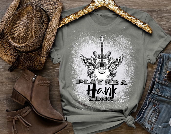 Play Me a Hank Song, Tyler Childers Tshirt, Hank Williams Sr. Whippoorwill Bird T-shirt, Country Music, Classic Country, Hank Williams Song