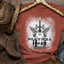 X-Small Rust Play Me a Hank Song, Tyler Childers Tshirt, Hank Williams Sr. Whippoorwill Bird T-shirt, Country Music, Classic Country, Hank Williams Song