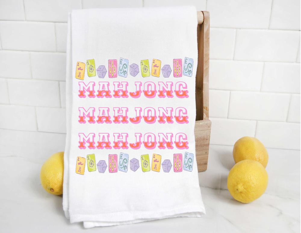 Mahjong Tea Towel  