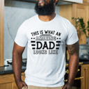 Medium Ash (What An Amazing Dad Looks Like) Funny Graphic Tees for Awesome Dads