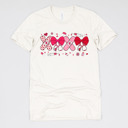 Small (UNISEX) Bandages XOXO: Vintage White Nurse Valentine’s Day Graphic Tees – Cute Group Nurse Tshirts, Medical Staff Shirts, Sweetheart Hospital Unit Tees, Labor and Delivery Valentines