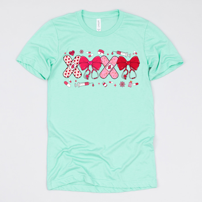 Nurse Valentine’s Day Graphic Tees – Cute Group Nurse Tshirts, Medical Staff Shirts, Sweetheart Hospital Unit Tees, Labor and Delivery Valentines