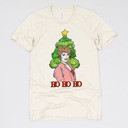 Small (UNISEX) Blanche-Ho Ho Ho: Natural Golden Girls Christmas Tees - Funny Retro Holiday Tops for Christmas Parties, Coworker Gifts, Secret Santa, Classic TV Fans, and Hilarious Gift Ideas