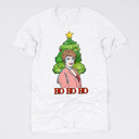 Small (UNISEX) Blanche-Ho Ho Ho: Ash Golden Girls Christmas Tees - Funny Retro Holiday Tops for Christmas Parties, Coworker Gifts, Secret Santa, Classic TV Fans, and Hilarious Gift Ideas