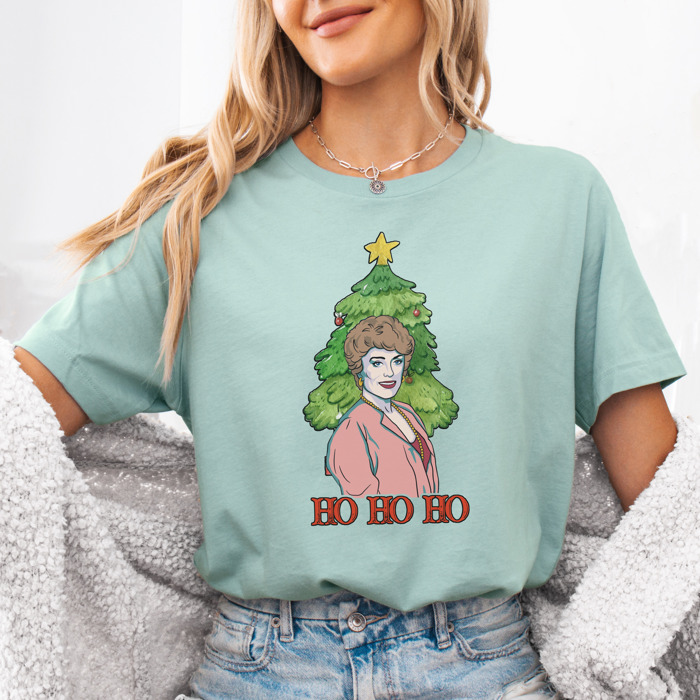 Golden Girls Christmas Tees - Funny Retro Holiday Tops for Christmas Parties, Coworker Gifts, Secret Santa, Classic TV Fans, and Hilarious Gift Ideas