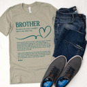Medium (Brother) Thyme Personalized Letter Tees for Dad, Grandpa, Uncle, or Brother – Sentimental Gift for Father Figures