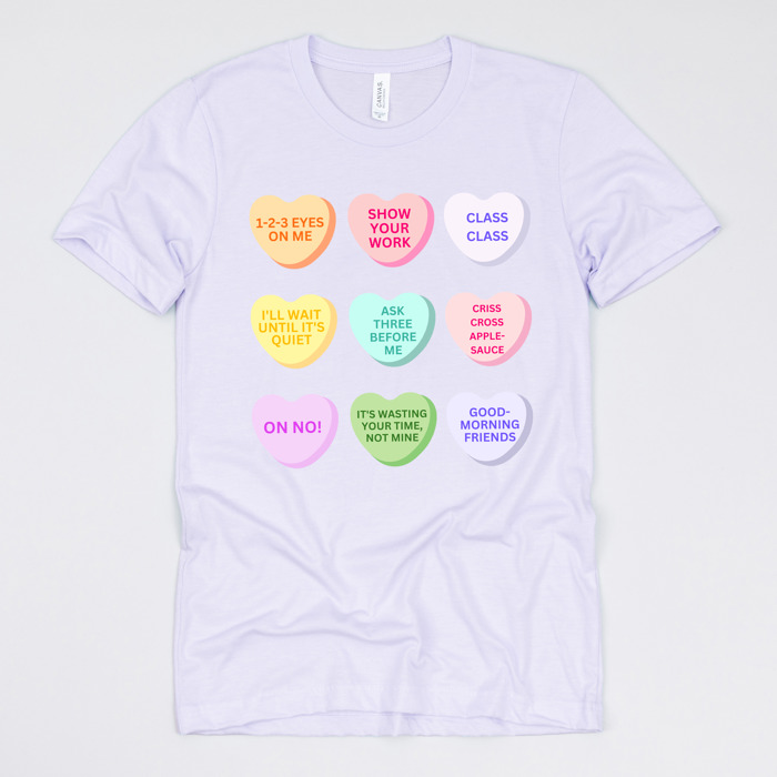 Valentine’s Day Teacher Graphic Tees – Cute Classroom Tshirts, Teacher Team Shirts, Hearts and Love Designs, School Valentine Celebration