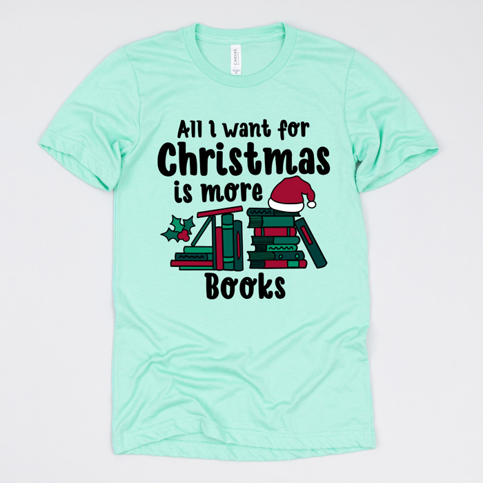 Cozy Christmas Reading T-Shirts - Festive Holiday Book Lover Tees for Teachers, Librarians, Bookworms, and Cozy Gift Ideas