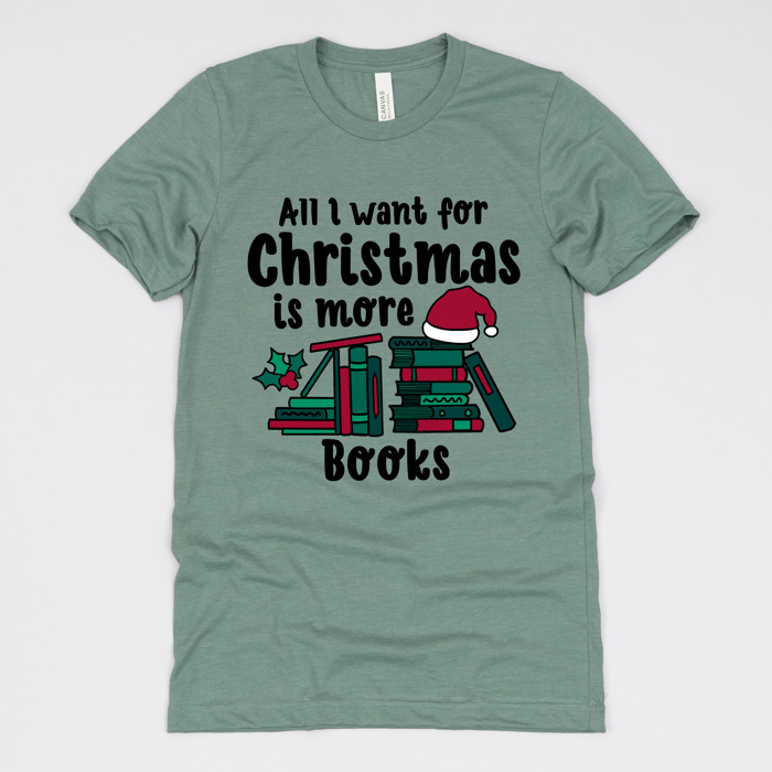 Cozy Christmas Reading T-Shirts - Festive Holiday Book Lover Tees for Teachers, Librarians, Bookworms, and Cozy Gift Ideas