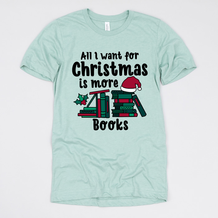 Cozy Christmas Reading T-Shirts - Festive Holiday Book Lover Tees for Teachers, Librarians, Bookworms, and Cozy Gift Ideas