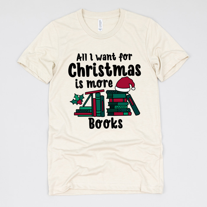Cozy Christmas Reading T-Shirts - Festive Holiday Book Lover Tees for Teachers, Librarians, Bookworms, and Cozy Gift Ideas