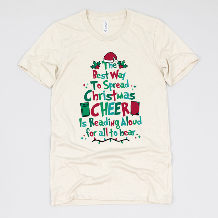 Cozy Christmas Reading T-Shirts - Festive Holiday Book Lover Tees for Teachers, Librarians, Bookworms, and Cozy Gift Ideas