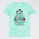 Small (UNISEX) Best Way To Spread Christmas Cheer: Heather Mint Cozy Christmas Reading T-Shirts - Festive Holiday Book Lover Tees for Teachers, Librarians, Bookworms, and Cozy Gift Ideas