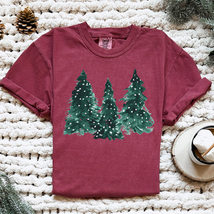 Trendy Christmas T-Shirts, Santa, Reindeer, Gingerbread, and Festive Holiday Graphic Tees for Cookie Exchanges, Christmas Lights, and Holiday Gifts