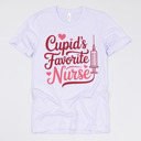 Small (UNISEX) Cupid's Favorite Nurse: Lavender Dust Nurse Valentine’s Day Graphic Tees – Cute Group Nurse Tshirts, Medical Staff Shirts, Sweetheart Hospital Unit Tees, Labor and Delivery Valentines
