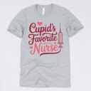 Small (UNISEX) Cupid's Favorite Nurse: Athletic Grey Nurse Valentine’s Day Graphic Tees – Cute Group Nurse Tshirts, Medical Staff Shirts, Sweetheart Hospital Unit Tees, Labor and Delivery Valentines