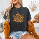 Small (UNISEX) Leopard Leaf: Pepper Trendy Fall and Halloween T-Shirts – Cute Spooky Season Graphic Tees for Moms, Teachers, Pumpkin Patch, and 31 Days of Halloween