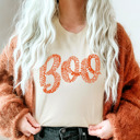  Trendy Boo Halloween Tee – Spooky Season Shirt, 31 Days of Halloween Tee, Teacher Halloween Gift T-Shirt, Pumpkin Patch Top
