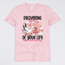 Small (UNISEX) Delivering Love Labor and Delivery: Pink Nurse Valentine’s Day Graphic Tees – Cute Group Nurse Tshirts, Medical Staff Shirts, Sweetheart Hospital Unit Tees, Labor and Delivery Valentines