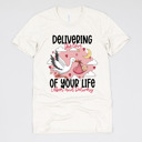 Small (UNISEX) Delivering Love Labor and Delivery: Vintage White Nurse Valentine’s Day Graphic Tees – Cute Group Nurse Tshirts, Medical Staff Shirts, Sweetheart Hospital Unit Tees, Labor and Delivery Valentines