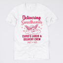 Small (UNISEX) Delivering Sweethearts: Ash Valentine’s Day Nurse Graphic Tees – Cute Group Nurse Tshirts, Medical Valentine Shirts, Heart and Love Nurse Styles, Hospital Valentine Wear