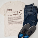 Medium (Dad) Vintage White Personalized Letter Tees for Dad, Grandpa, Uncle, or Brother – Sentimental Gift for Father Figures