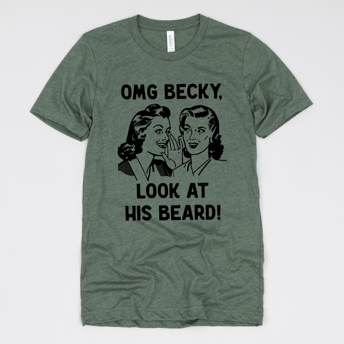 Men’s Beard Humor Tee – Pop Culture Pun Gift for Fathers Day