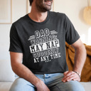 Medium Heather Charcoal (May Nap Suddenly) Funny Graphic Tees for Awesome Dads