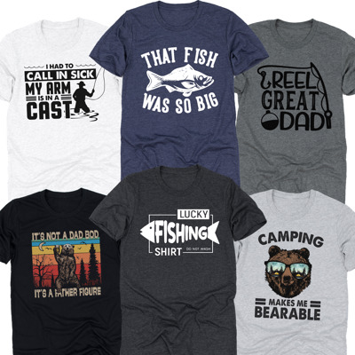 Funny Dad Gift Tees for Father’s Day – Puns, Camping, Fishing, and Outdoorsy Humor