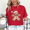 Small (UNISEX) Gingerbread Man: Red Trendy Christmas T-Shirts, Santa, Reindeer, Gingerbread, and Festive Holiday Graphic Tees for Cookie Exchanges, Christmas Lights, and Holiday Gifts