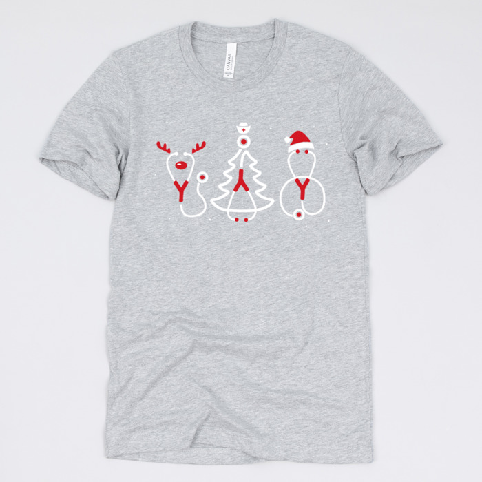 Christmas Nurse T-Shirts – Festive Holiday Tees for Nurses, Medical Staff, and Holiday Gifts