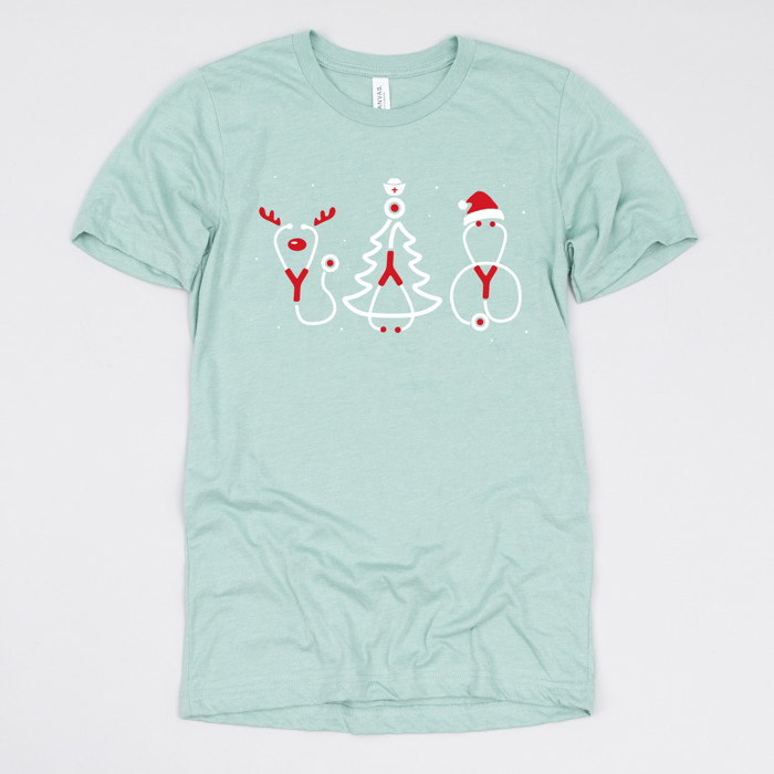 Christmas Nurse T-Shirts – Festive Holiday Tees for Nurses, Medical Staff, and Holiday Gifts