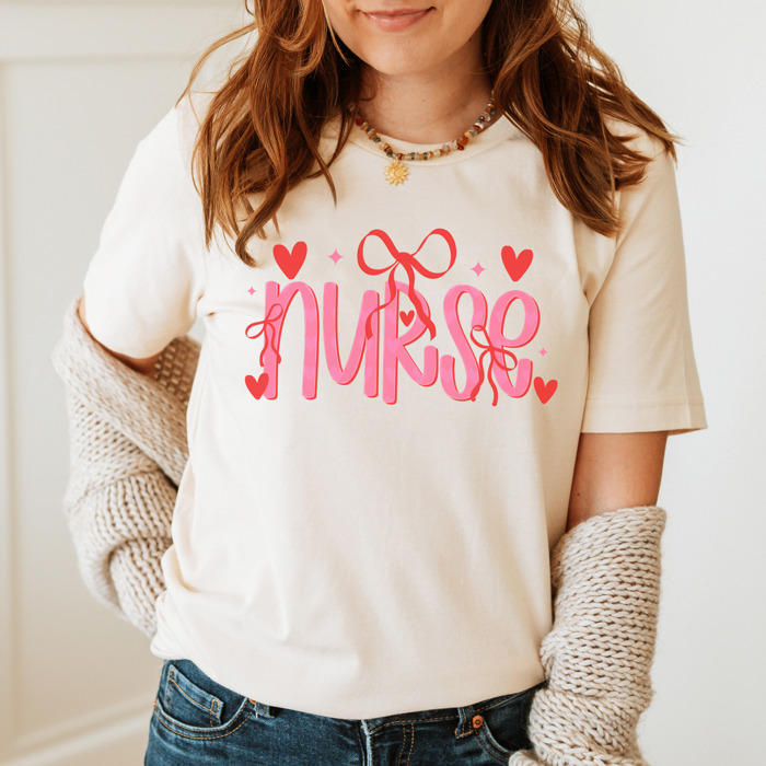 Valentine’s Day Nurse Graphic Tees – Cute Group Nurse Tshirts, Medical Valentine Shirts, Heart and Love Nurse Styles, Hospital Valentine Wear