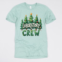 Small (UNISEX) Laboratory Crew: Dusty Blue Christmas Medical Crew T-Shirts – Festive Holiday Tees for Nurses, Lab Techs, Pharmacists, Healthcare Teams and Xmas Gift Ideas