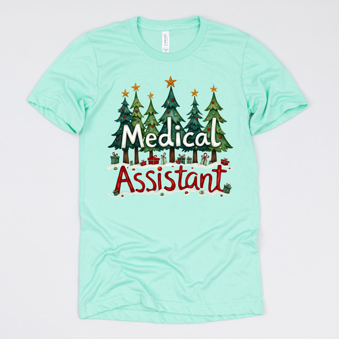 Christmas Medical Crew T-Shirts – Festive Holiday Tees for Nurses, Lab Techs, Pharmacists, Healthcare Teams and Xmas Gift Ideas