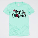 Small (UNISEX) Merry Bookmas: Heather Mint Cozy Christmas Reading T-Shirts - Festive Holiday Book Lover Tees for Teachers, Librarians, Bookworms, and Cozy Gift Ideas