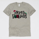 Small (UNISEX) Merry Bookmas: Heather Stone Cozy Christmas Reading T-Shirts - Festive Holiday Book Lover Tees for Teachers, Librarians, Bookworms, and Cozy Gift Ideas