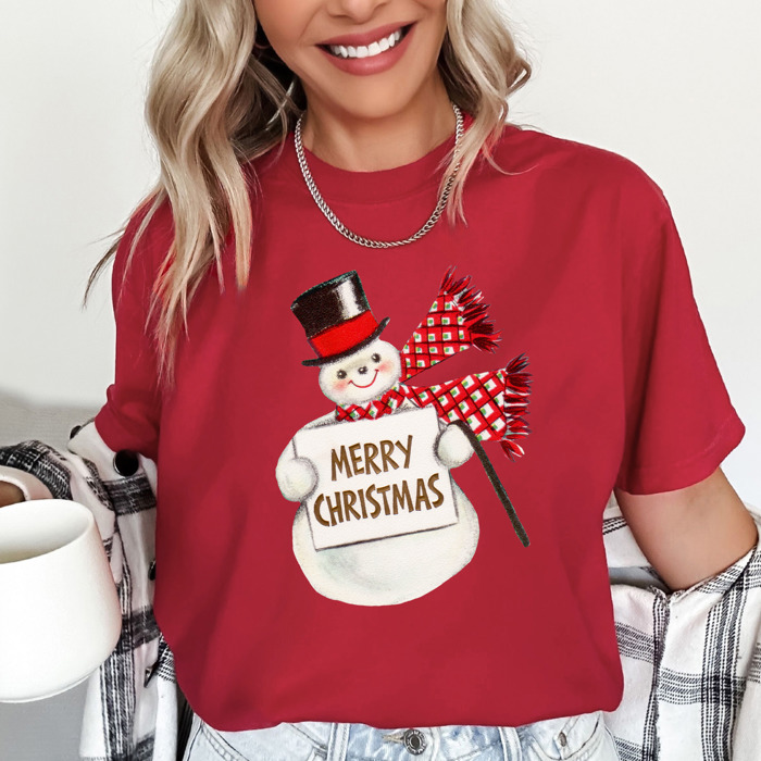 Vintage Christmas T-Shirts – Retro Holiday Tees with Santa, Snowman, Reindeer, and Festive Nostalgia